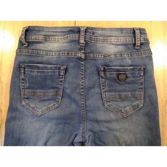 Resalsa Jeans blue denim lightly distressed jeans - Picture 3 of 10